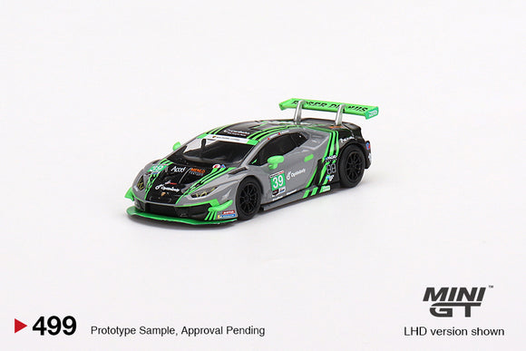 Lamborghini Huracán GT3 EVO #39 2022 IMSA Road America 2nd Place (LHD) - MINI GT - 1:64