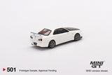 Nissan Skyline GT-R (R34) V-Spec II N1 (RHD) (White) - MINI GT - 1:64