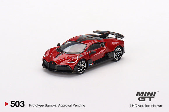 Bugatti Divo (LHD) (Red Metallic) - MINI GT - 1:64