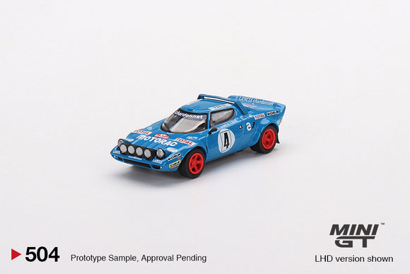 Lancia Stratos HF #4 1979 Rally Monte Carlo Winner - MINI GT - 1:64