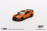 Ford Mustang Shelby GT500 (LHD) (Twister Orange) - MINI GT - 1:64