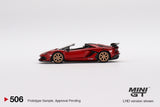 Lamborghini Aventador SVJ Roadster (LHD) (Rosso Efesto) - MINI GT - 1:64