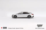 Mercedes-Benz EQS 580 4MATIC (LHD) (Silver Metallic) - MINI GT - 1:64