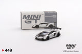 LB Works Lamborghini Aventador Limited Edition Matt Silver (LHD) - MINI GT - 1:64