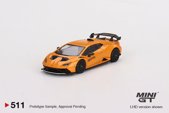 Lamborghini Huracán STO (LHD) (Arancio Borealis) - MINI GT - 1:64