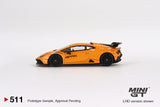 Lamborghini Huracán STO (LHD) (Arancio Borealis) - MINI GT - 1:64