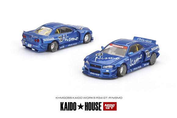 Nissan Skyline GT-R (R34) Kaido Works V3 - MINI GT - 1:64