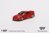 Nissan Silvia (S15) Rocket Bunny (RHD) (Red) - MINI GT - 1:64