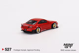 Nissan Silvia (S15) Rocket Bunny (RHD) (Red) - MINI GT - 1:64