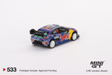 Ford Puma Rally1 #19 M-Sport Ford WRT 2022 Rally Monte-Carlo Winner (LHD)- MINI GT - 1:64