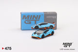 Lamborghini Huracán STO (LHD) (Blu Laufey) - MINI GT - 1:64