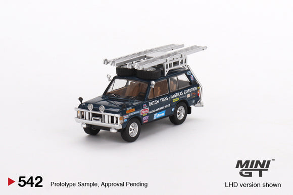 Range Rover 1971 British Trans-Americas Expedition (VXC-868K) - MINI GT - 1:64