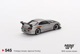 Nissan Silvia Top Secret (S15) (RHD) (Silver) - MINI GT - 1:64