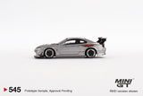 Nissan Silvia Top Secret (S15) (RHD) (Silver) - MINI GT - 1:64
