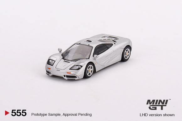 McLaren F1 (Magnesium Silver) - MINI GT - 1:64