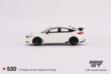 Honda Civic Type R 2023 (LHD) (Championship White) - MINI GT - 1:64