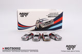 Lancia Delta HF Integrale Evoluzione 1992 Rally MonteCarlo Martini Racing 4 Cars Set - MINI GT - 1:64