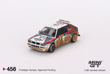 Lancia Delta HF Integrale Evoluzione 1992 Rally MonteCarlo Martini Racing 4 Cars Set - MINI GT - 1:64