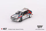 Lancia Delta HF Integrale Evoluzione 1992 Rally MonteCarlo Martini Racing 4 Cars Set - MINI GT - 1:64