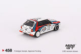 Lancia Delta HF Integrale Evoluzione 1992 Rally MonteCarlo Martini Racing 4 Cars Set - MINI GT - 1:64