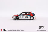 Lancia Delta HF Integrale Evoluzione 1992 Rally MonteCarlo Martini Racing 4 Cars Set - MINI GT - 1:64