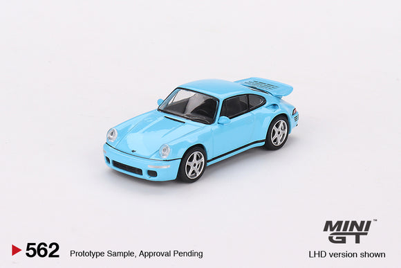 RUF CTR Anniversary (LHD) (Bayrisch Himmelblau) - MINI GT - 1:64