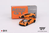 Lamborghini Huracán STO (LHD) (Arancio Borealis) - MINI GT - 1:64
