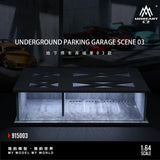 Underground Parking Garage Scene 3 with light Diorama - Moreart - 1:64 Modellauto 1/64