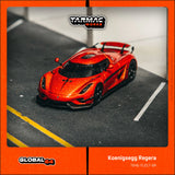 Koenigsegg Regera (Orange Metallic/Black Stripes) - Tarmac Works - 1:64 - Modelcars Passion