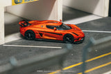 Koenigsegg Regera (Orange Metallic/Black Stripes) - Tarmac Works - 1:64 - Modelcars Passion