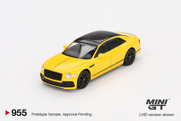 Bentley Flying Spur (LHD) (Monaco Yellow) - MINI GT - 1:64