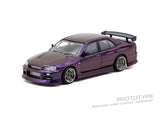 Nissan Skyline (ER34) URAS (Midnight Purple) - Tarmac Works - 1:64 Modellauto 1/64