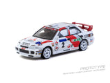Mitsubishi Lancer Evo III #2 Ari Vatanen/Christian Gilbert Hong Kong Beijing Rally Winner 1996 - Tarmac Works - 1:64 Modellauto 1/64