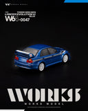 Mitsubishi Lancer Evolution VI Tommi Mäkinen Edition (Blau) - Works Model - 1:64 Modellauto 1/64