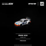 [Preorder] RWB 930 (Silver) - Pop Race - 1:64 Modellauto 1/64