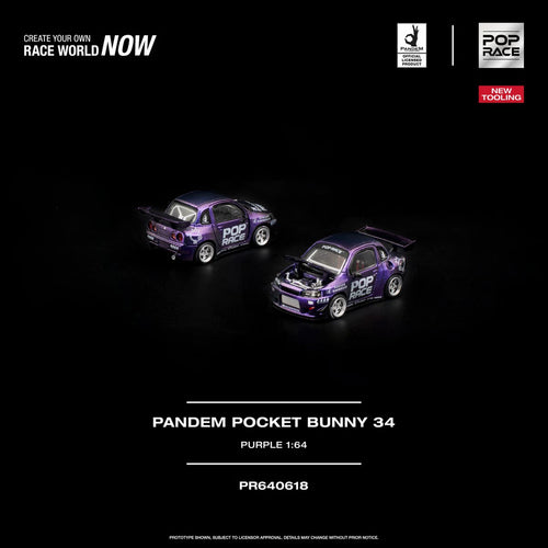 [Preorder] Pandem Rocket Bunny 34 (Purple) - Pop Race - 1:64