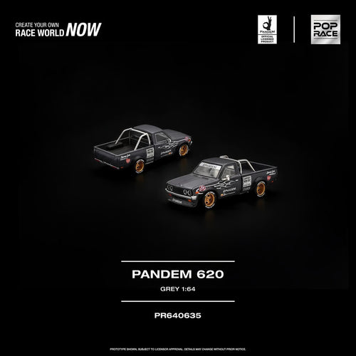 [Preorder] Datsun 620 Pandem (Grey) - Pop Race - 1:64