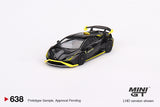 Lamborghini Huracán STO (LHD) (Nero Noctis) - MINI GT - 1:64