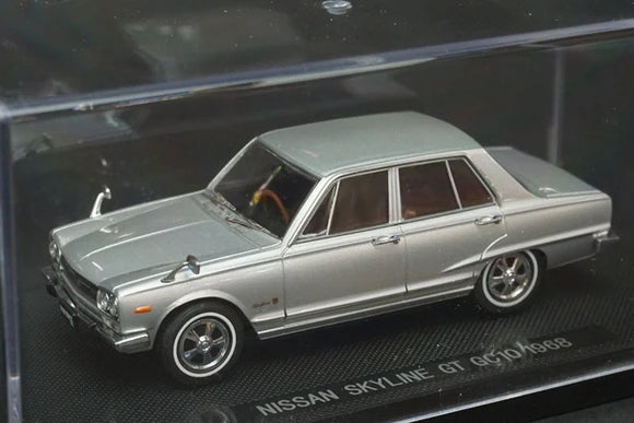 Nissan Skyline GT (GC10) 1968 (Silver) - Ebbro - 1:43