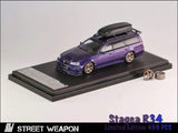 Nissan Stagea R34 (Midnight Purple) - Street Warrior - 1:64