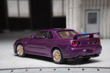 Nissan Skyline GT-R (BNR34) V-Spec II (Carbon Violett) - Stance Hunters - 1:64