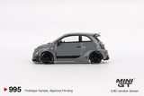 LB-WORKS x Abas Works Abarth 595 (LHD) (Grey) - MINI GT - 1:64