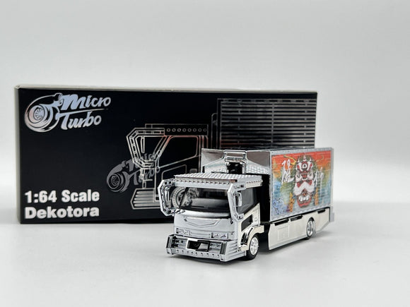 Dekotora Truck (Silver electroplating) - Micro Turbo - 1:64