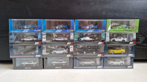 Hobby Japan 1/64 1 64 Subaru Mitsubishi Fast and Furious Initial D Toyota Mazda Honda Japan Police