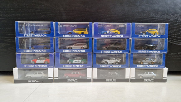 Street Weapon BSC 1/64 1 64 Nissan Stagea Porsche RWB Mercedes BMW