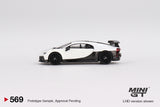 Bugatti Chiron Pur Sport (LHD) (White) - MINI GT - 1:64
