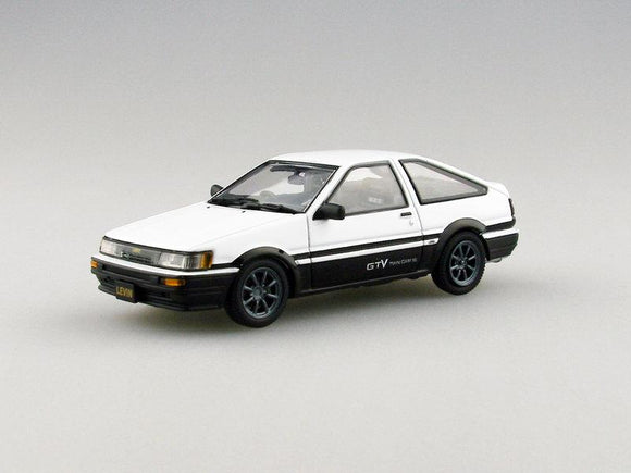 Toyota Corolla Levin 1600 GTV with alloy wheel (White/Black) - Ebbro - 1:43