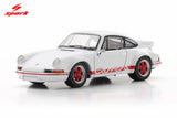 Porsche 911 2.8 RSR (White with red stripe) - SPARK - 1:64 Modellauto 1/64