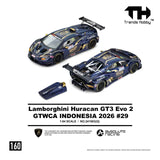 Lamborghini Huracán GT3 Evo 2 GTWCA Indonesia 2026 #29 - Trends Hobby - 1:64 Modellauto 1/64