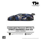 Lamborghini Huracán GT3 Evo 2 GTWCA Indonesia 2026 #29 - Trends Hobby - 1:64 Modellauto 1/64